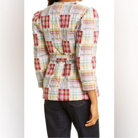 Cinq a Sept Triss Jacket Multi Patchwork Quilt Jacket Size XXS - Picture 5 of 12
